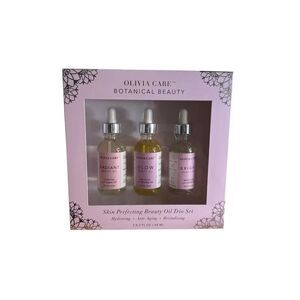 Olivia Care Botanical Beauty Gift Set Radiant Glow Bright Beauty Oil 2oz Each